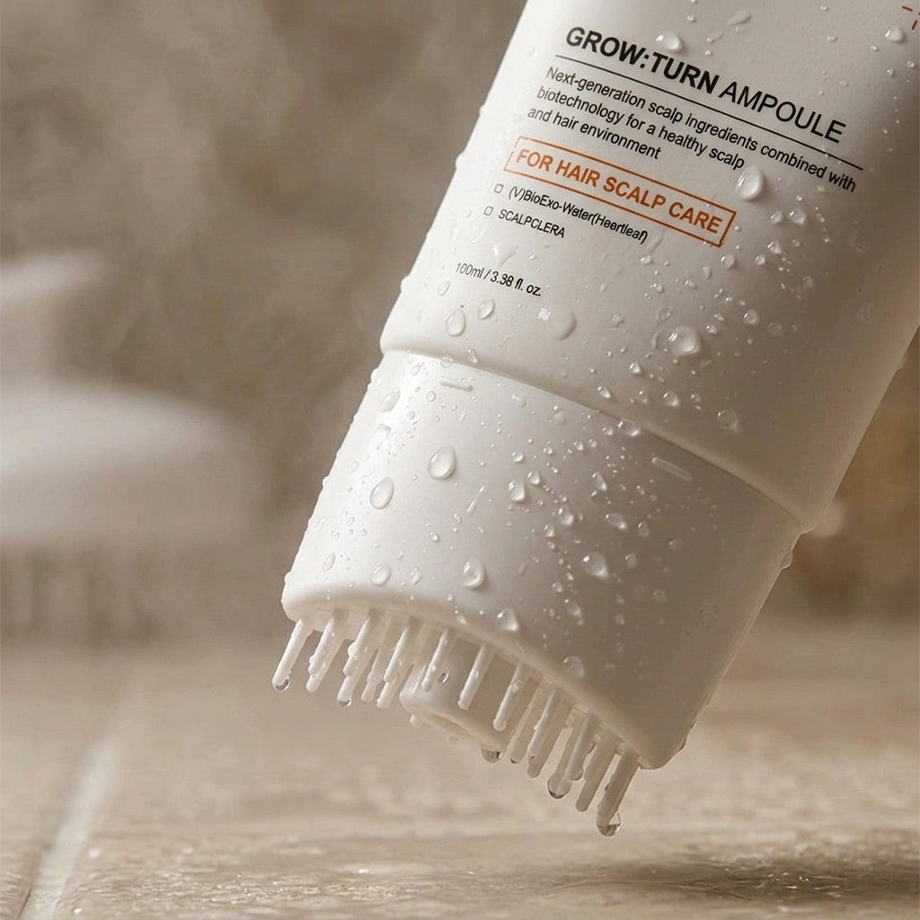 Korean Scalp Revival Serum — Built-In Massage Brush for Fuller, Healthier-Looking Hair